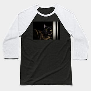 black cat Baseball T-Shirt